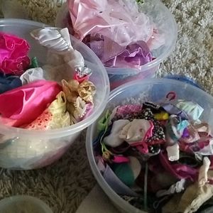 3 huge tubs full of 1982-2003 barbie accessories